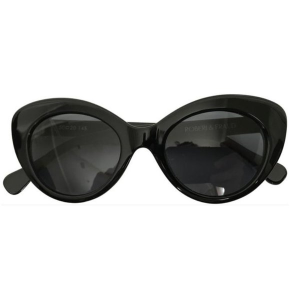 Roberi & Fraud Accessories - Roberi & Fraud Black Agnes Cat Eye Sunglasses